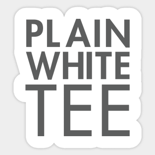 Plain White Tee Sticker